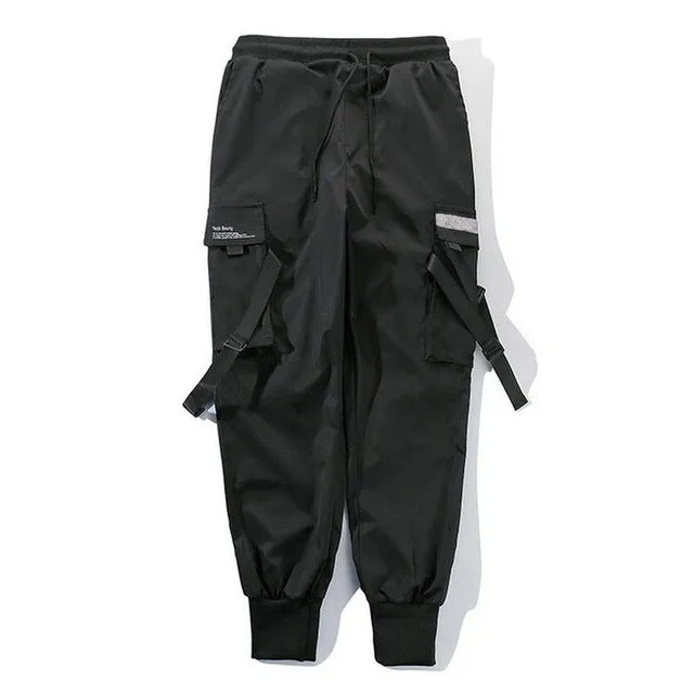 2020 Hip Hop Boy Multi-pocket Elastic Waist Design Harem Pant
