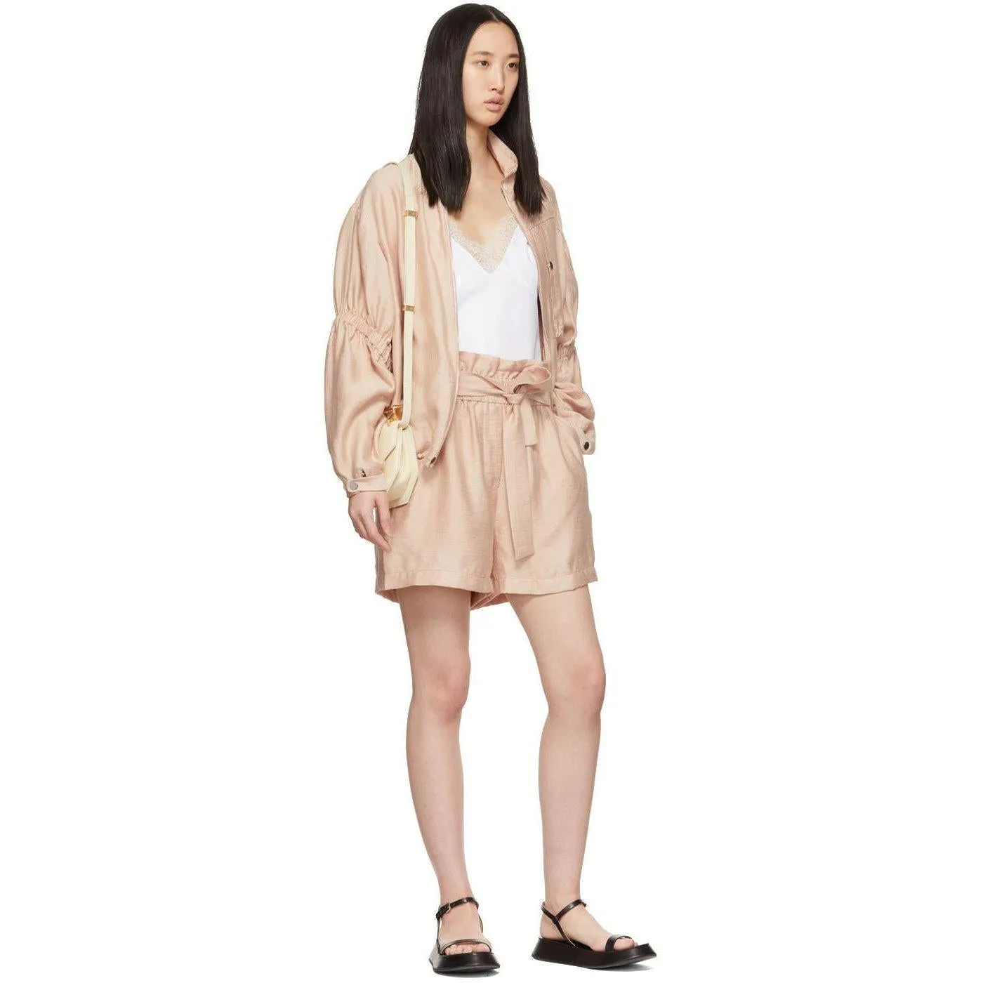 3.1 Phillip Lim Pink Paperbag Shorts