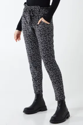Alice Print Paperbag Waist Jogger