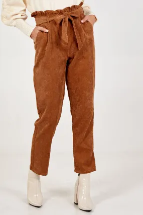 Belted Paperbag Trousers