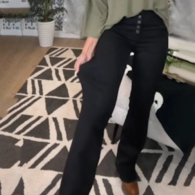 🔥Black Friday Hot Sales - 50% OFF🔥Women’s Button-Fly Bootcut Jeans