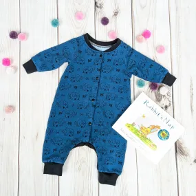 Blue Elephant Two-Way Sleepsuit/Romper