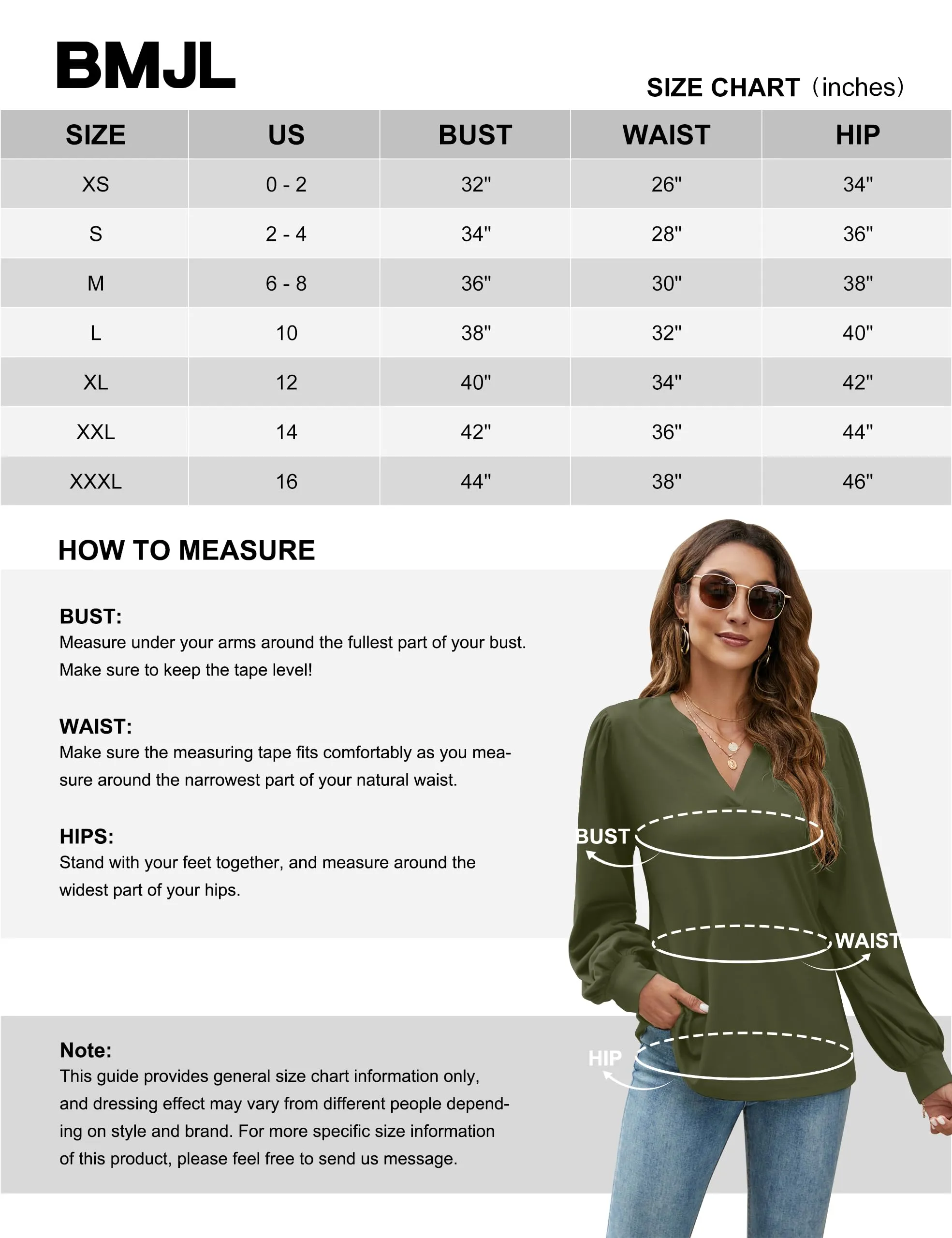 BMJL Womens Work Blouse Dressy Business Casual Tops Long Lantern Sleeve V Neck Office Fall Shirt