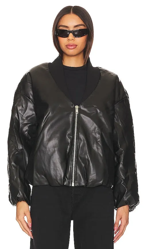 BY.DYLN Atticus Bomber in Black