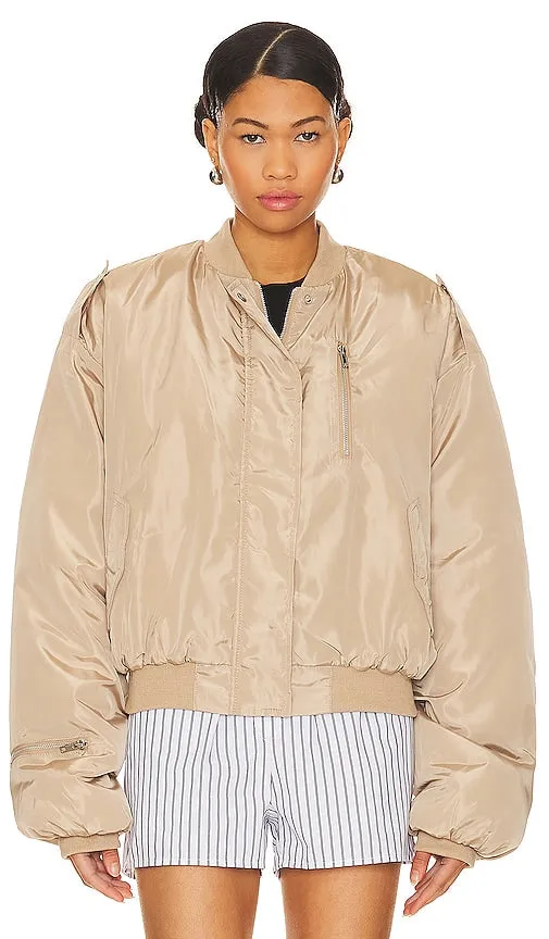 BY.DYLN Kai Bomber in Tan