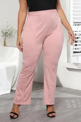 Chic curvy trousers in solid colors