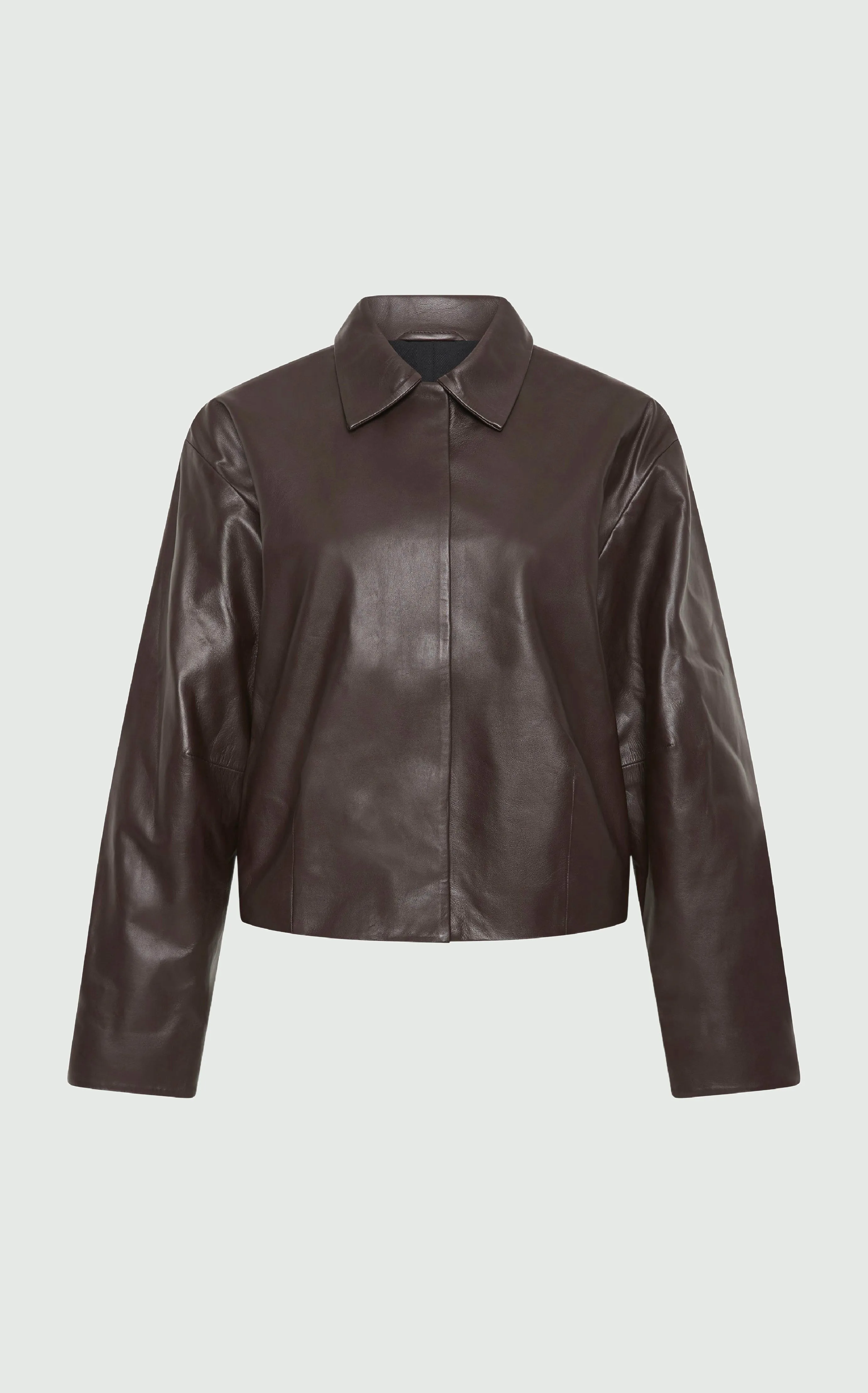 Cocoon LEATHER Jacket - Chocolate
