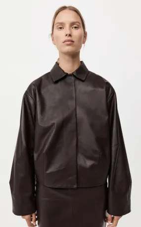 Cocoon LEATHER Jacket - Chocolate