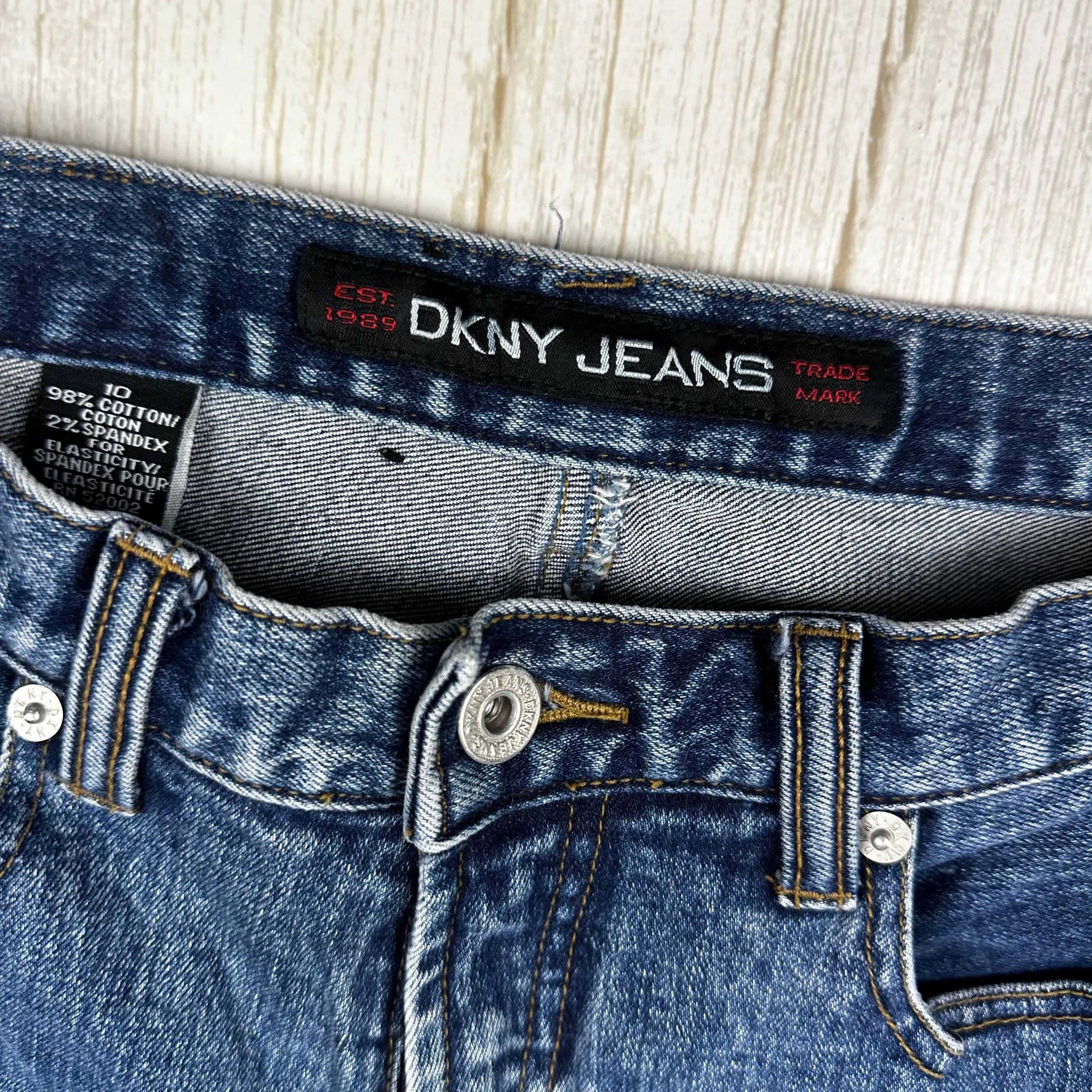 DKNY Stretch Bootcut Denim Jeans- Size 10
