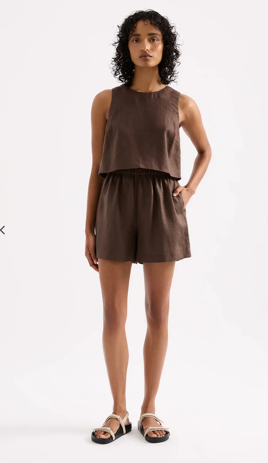 INGRID LINEN SHORT | CLOVE