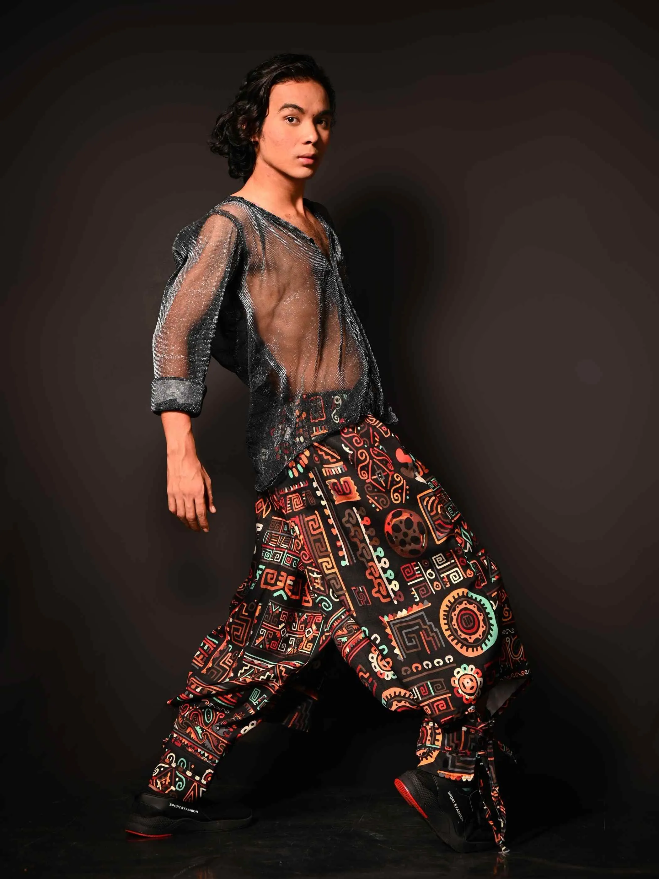 Men's Abstract Graphic Vintage Hippy Harem Pants For Yoga Dance Travel