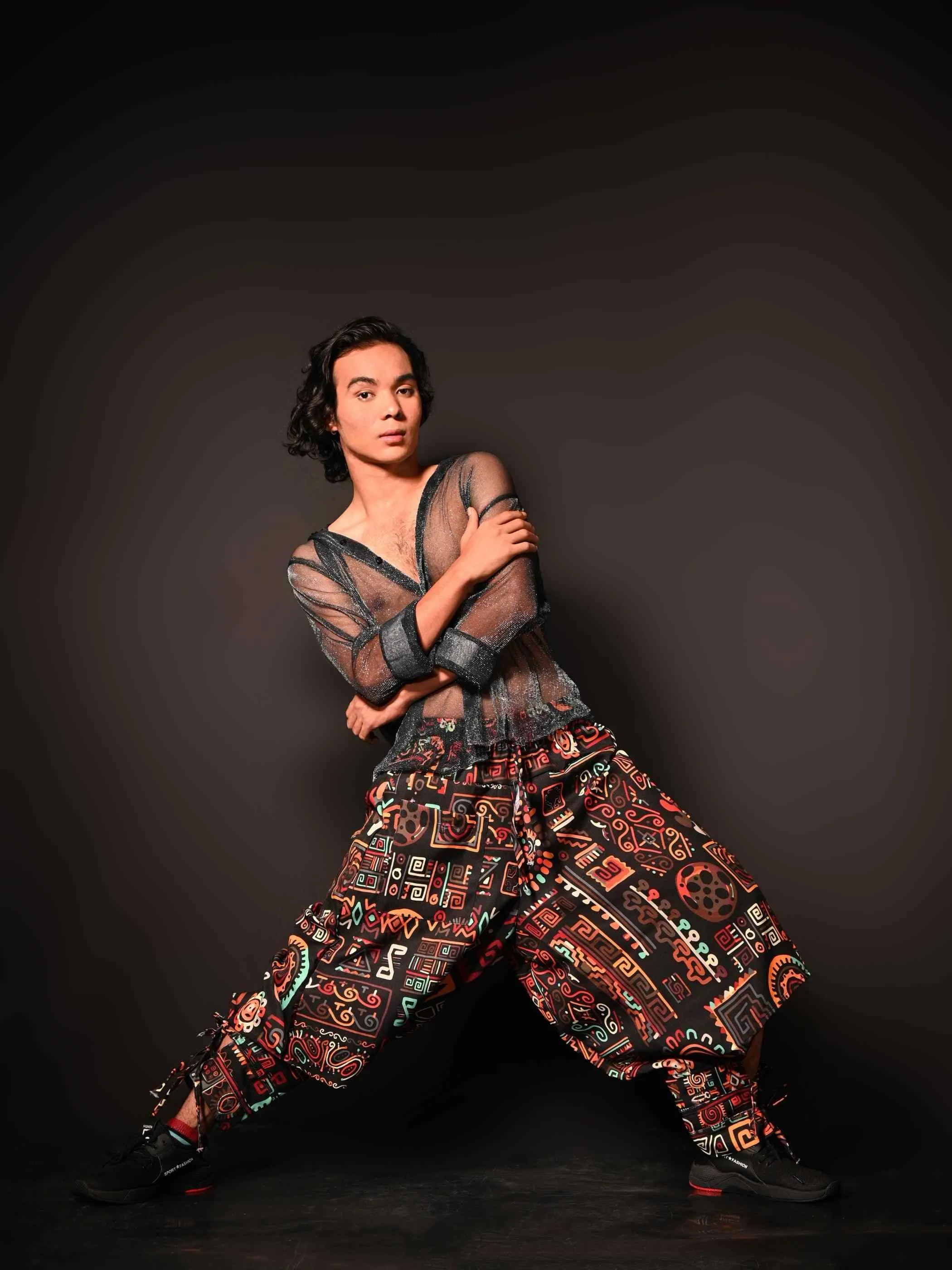 Men's Abstract Graphic Vintage Hippy Harem Pants For Yoga Dance Travel