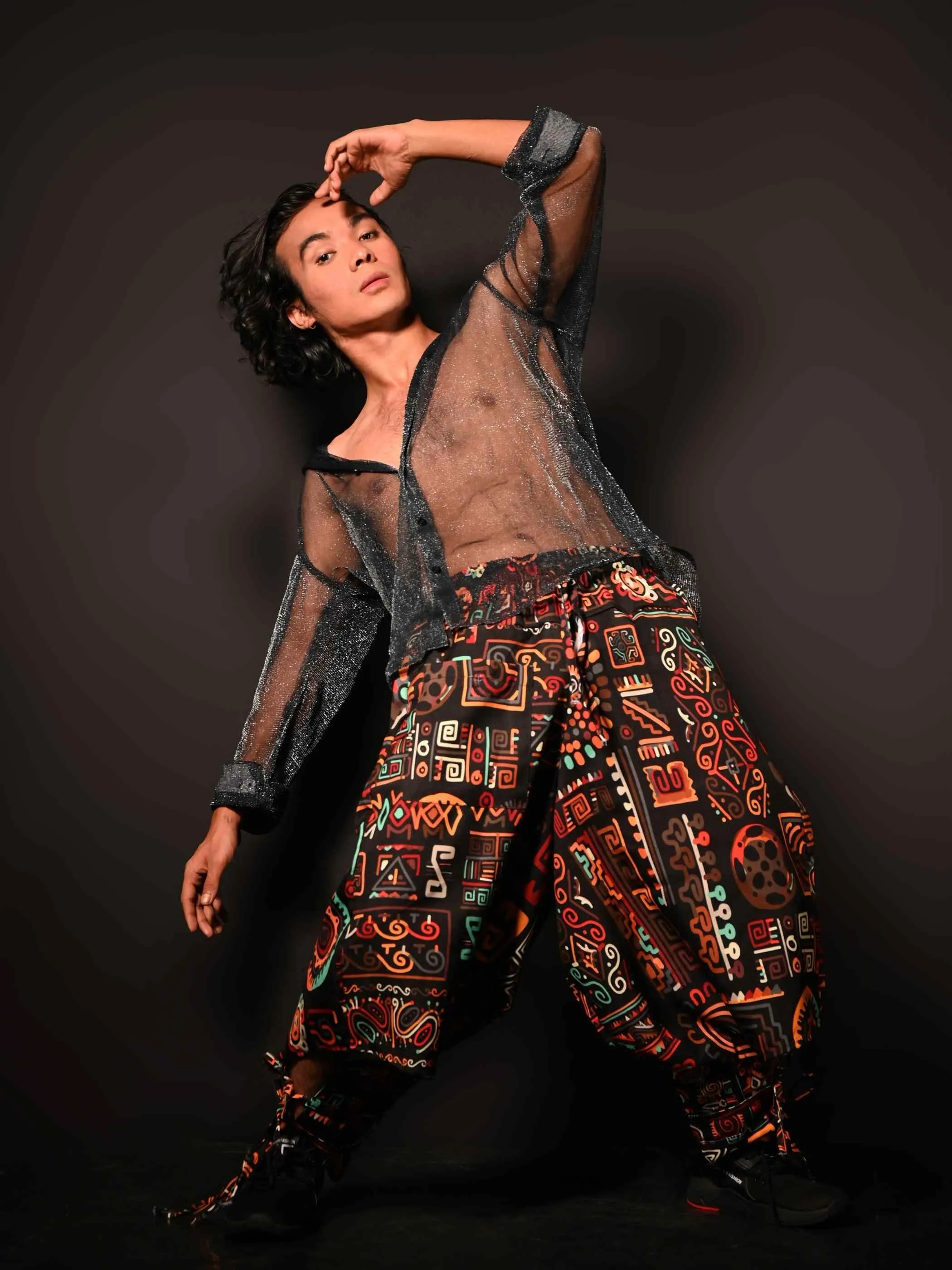 Men's Abstract Graphic Vintage Hippy Harem Pants For Yoga Dance Travel