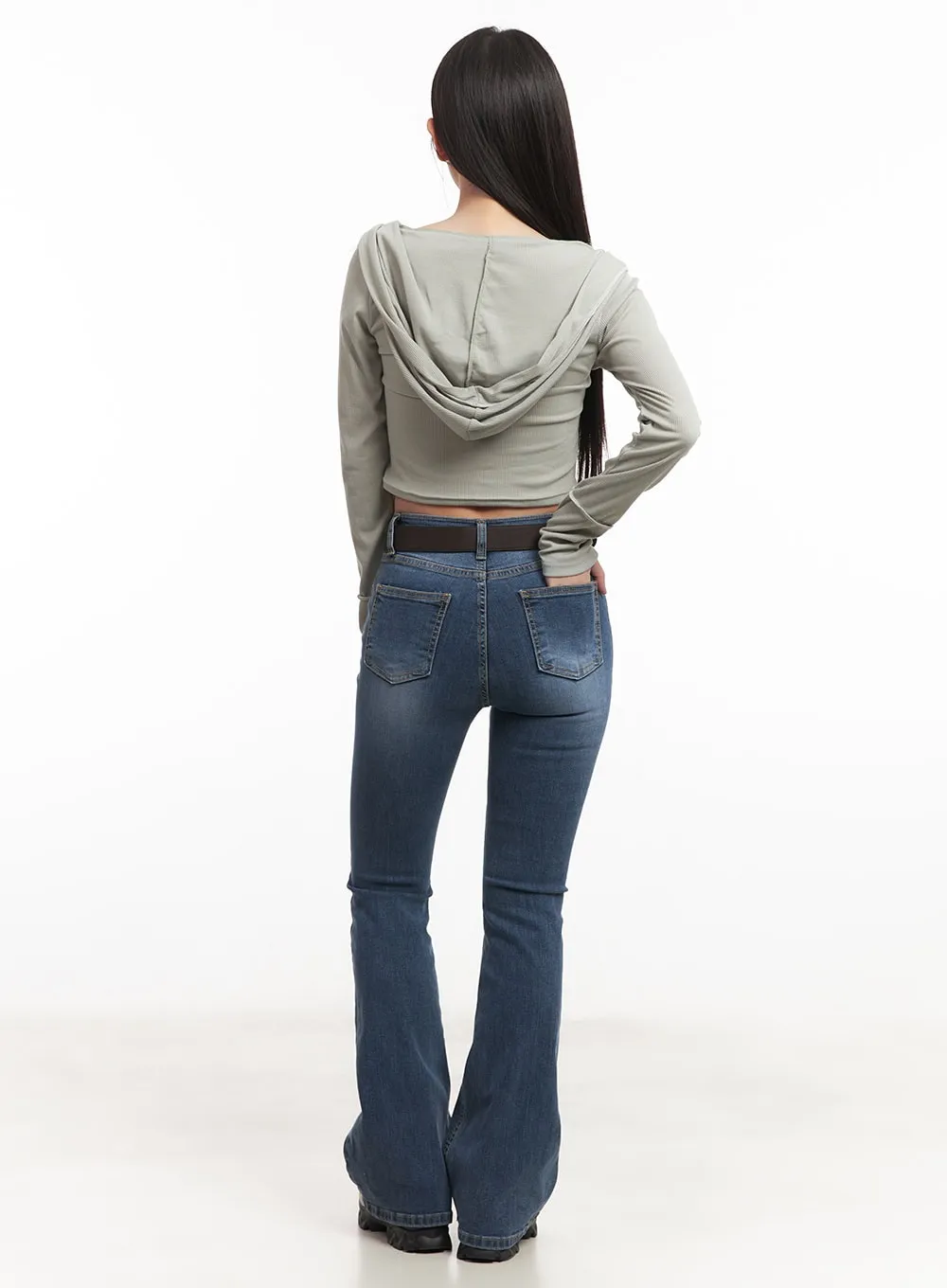 Misha Washed Bootcut Jeans CM531