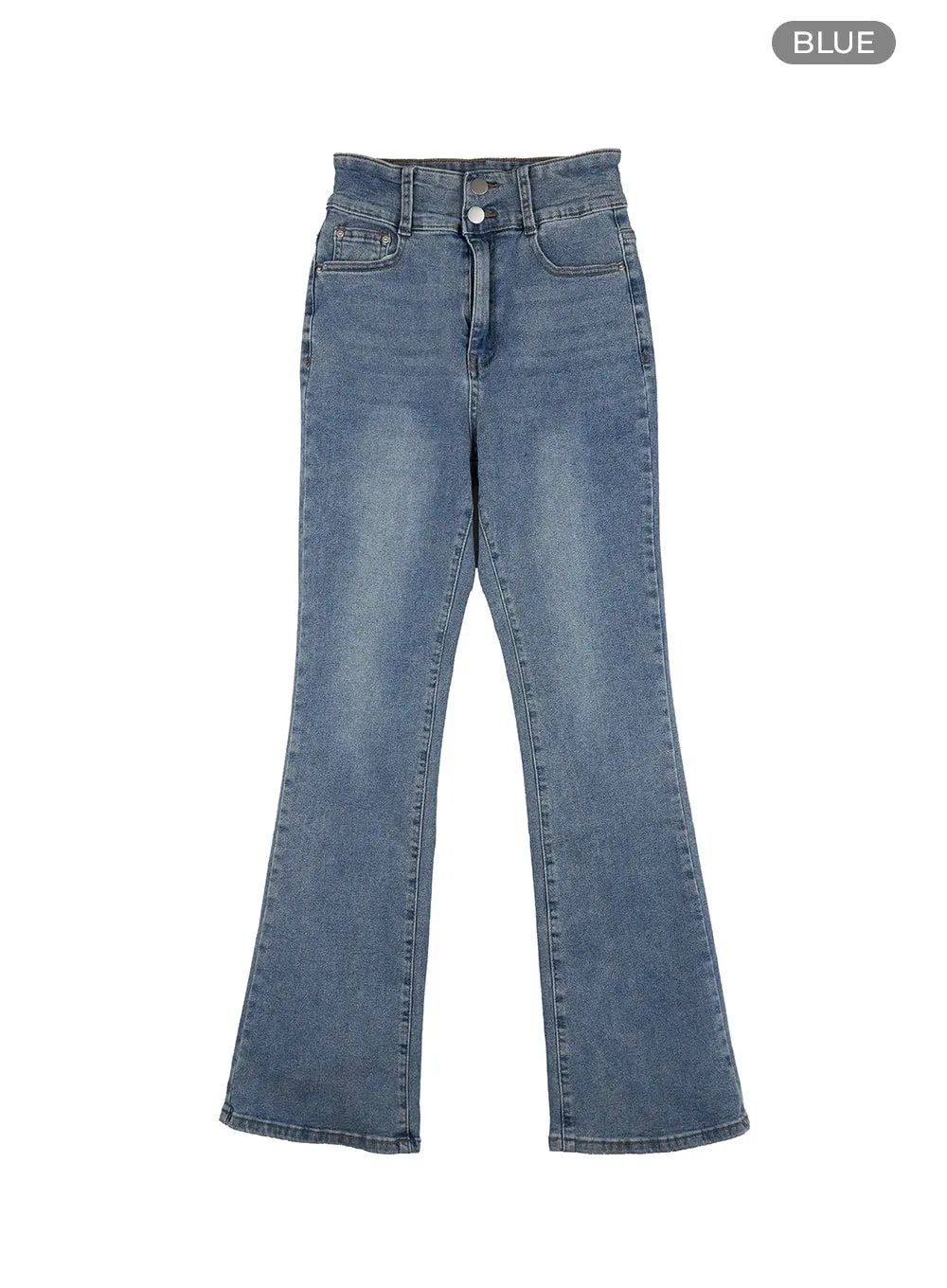 Pamela Belt Bootcut Jeans OG407