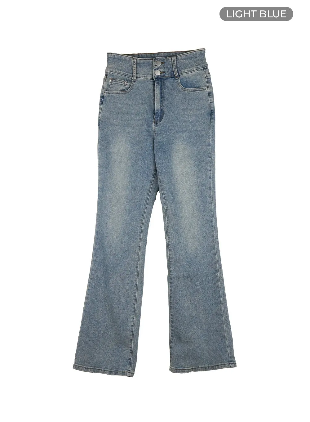 Pamela Belt Bootcut Jeans OG407