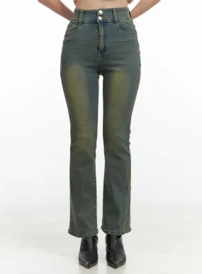 Pamela Belt Bootcut Jeans OG407
