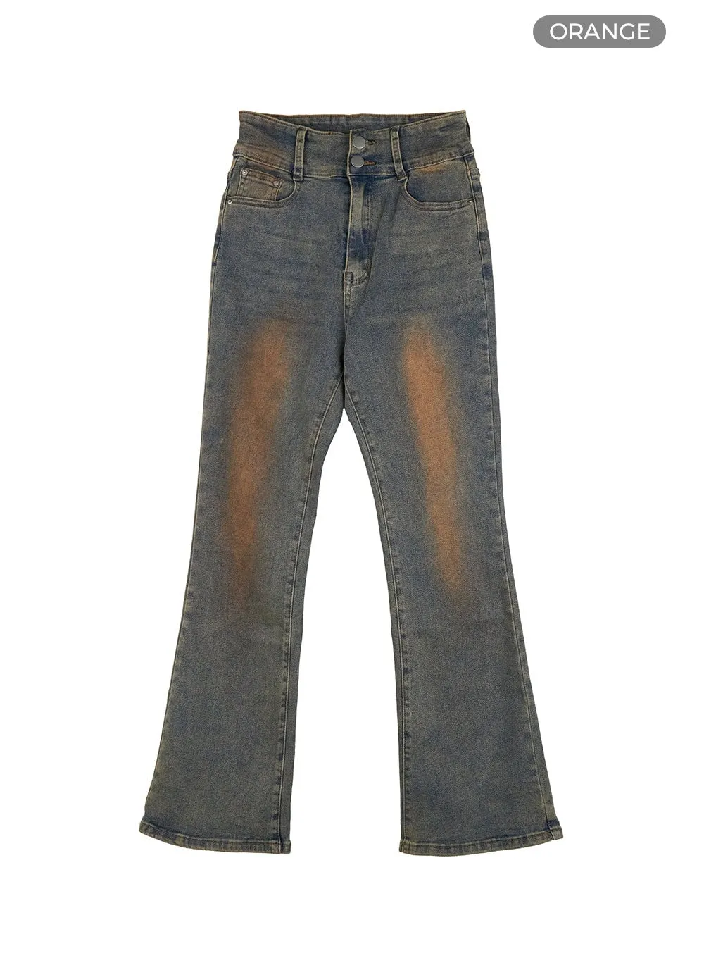 Pamela Belt Bootcut Jeans OG407