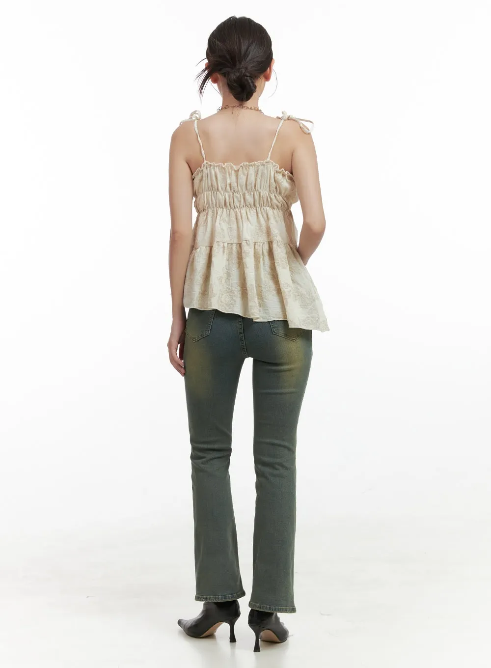 Pamela Belt Bootcut Jeans OG407