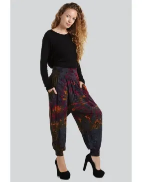 Pant - Tie Dye Harem Pant With Pockets - Unique