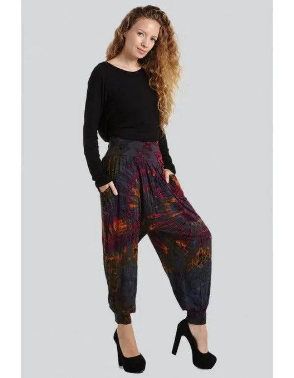 Pant - Tie Dye Harem Pant With Pockets - Unique