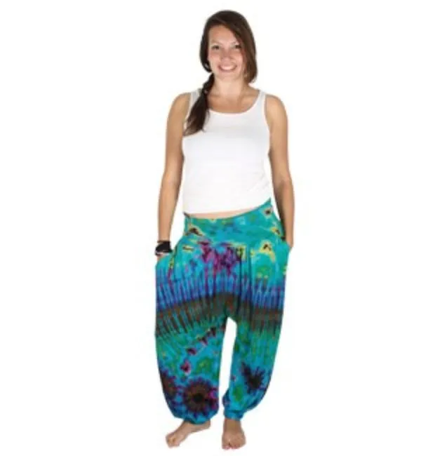 Pant - Tie Dye Harem Pant With Pockets - Unique