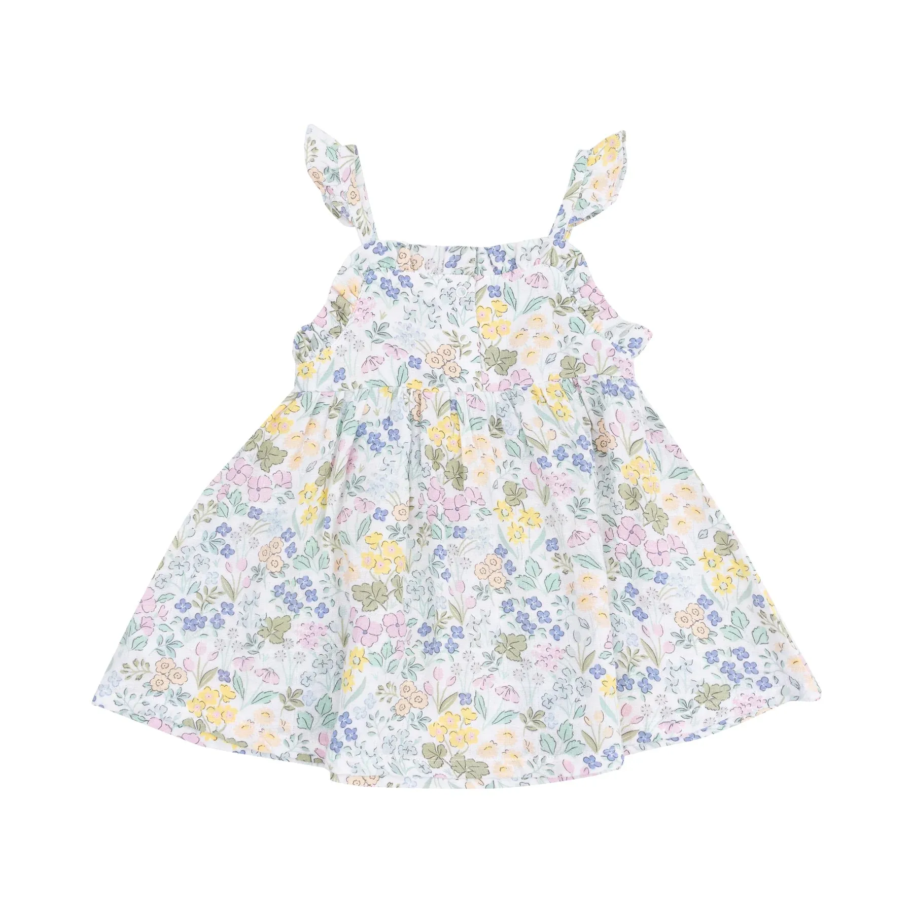 Samantha Floral Paperbag Ruffle Dress