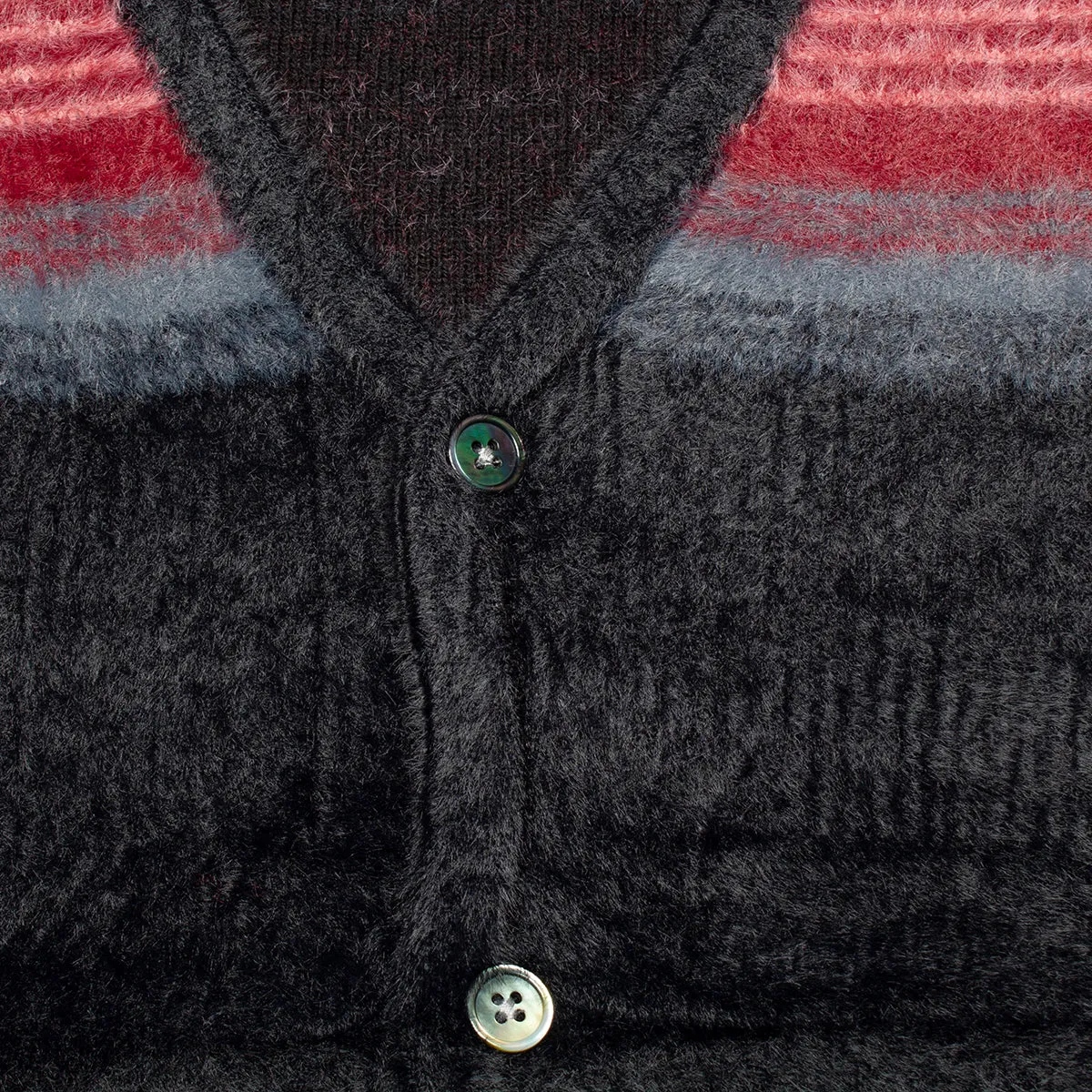 Stripe Shaggy Cardigan