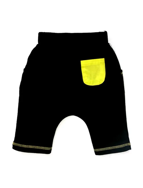 Svart Gul Harem Shorts