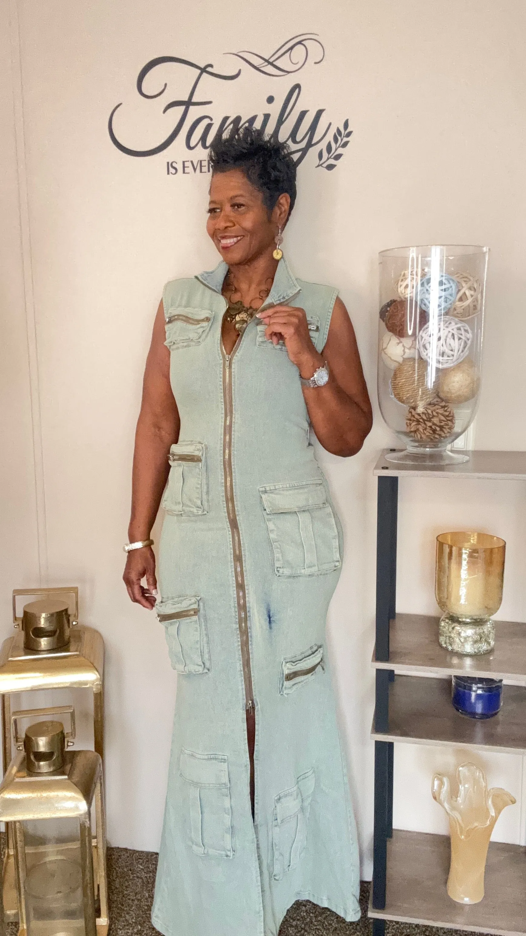 Sydney dream big denim dress