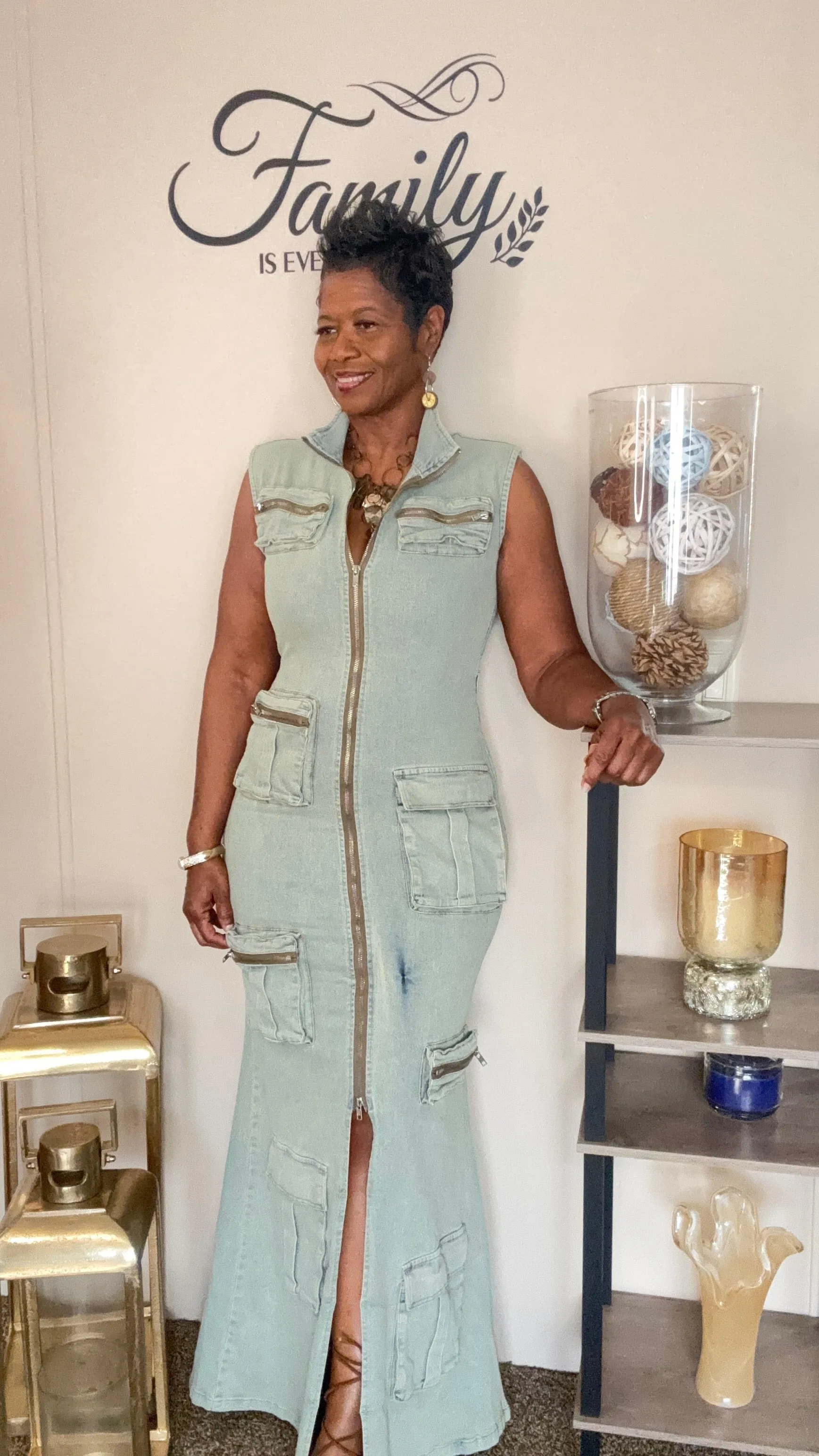 Sydney dream big denim dress