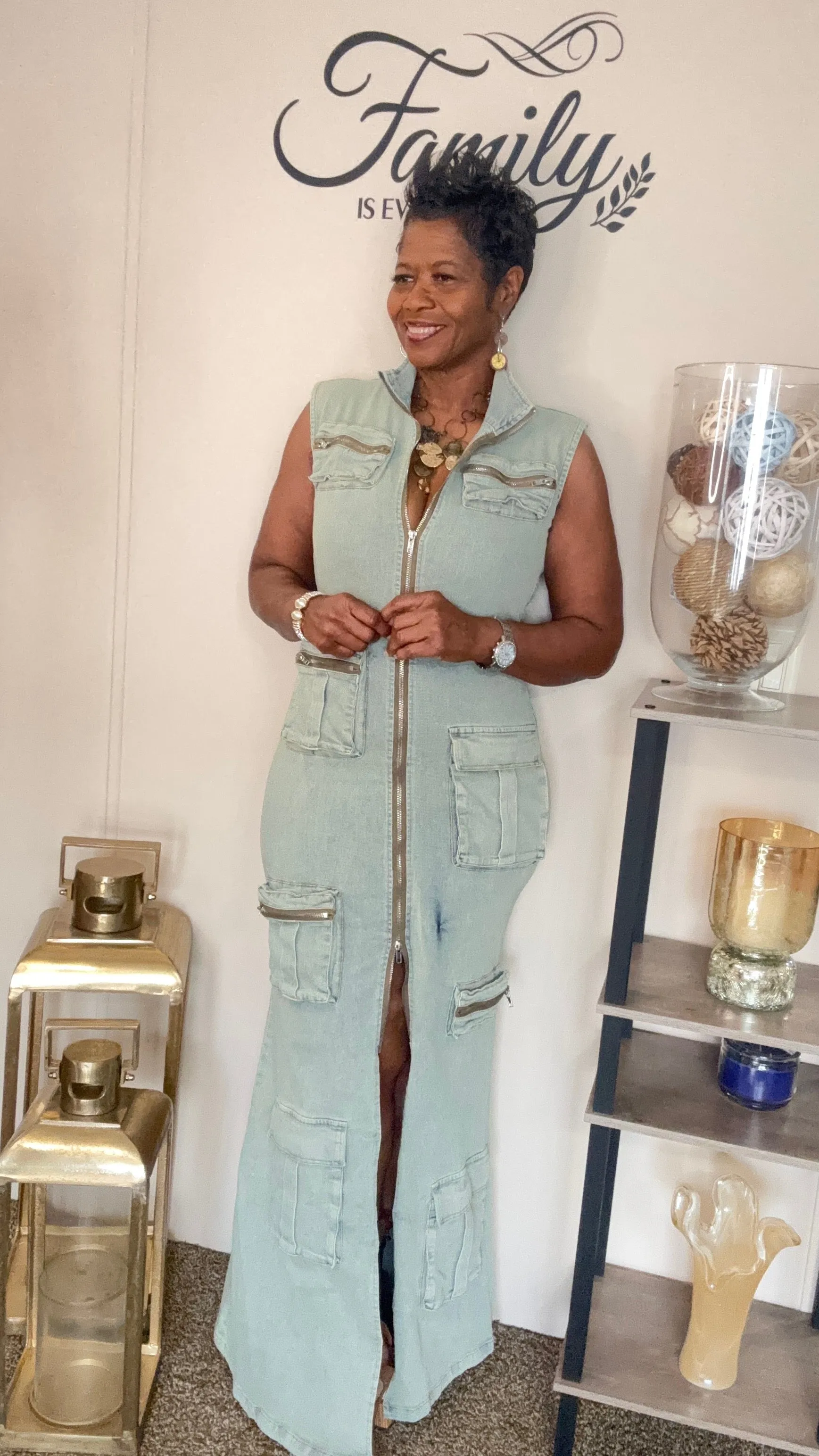 Sydney dream big denim dress