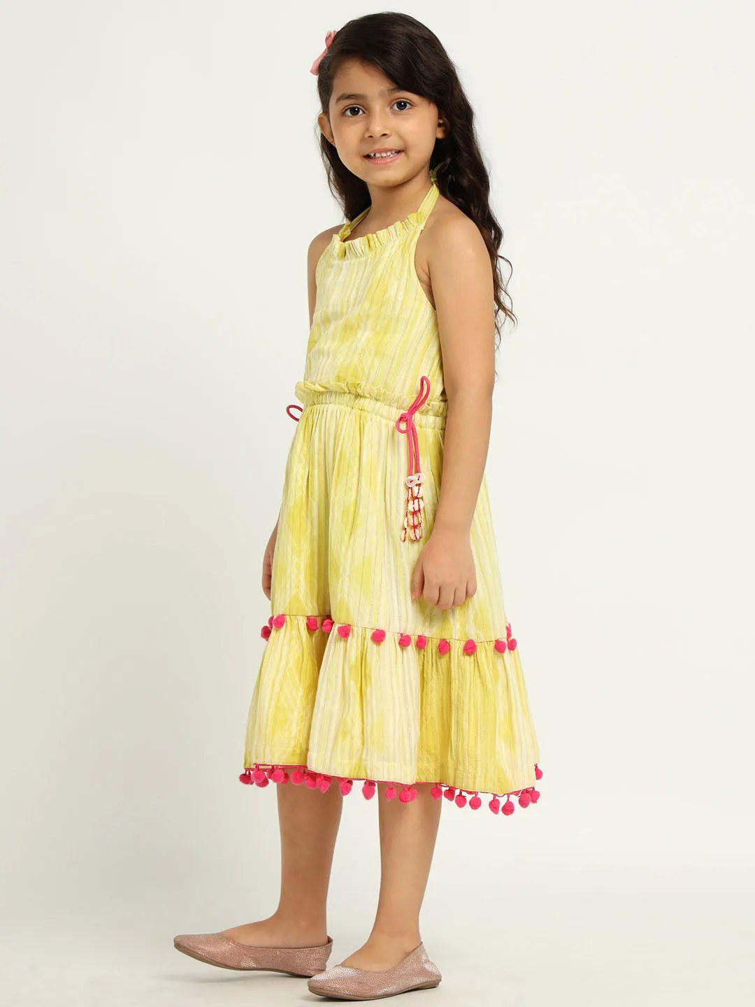 Yellow Daffodil Midi Dress